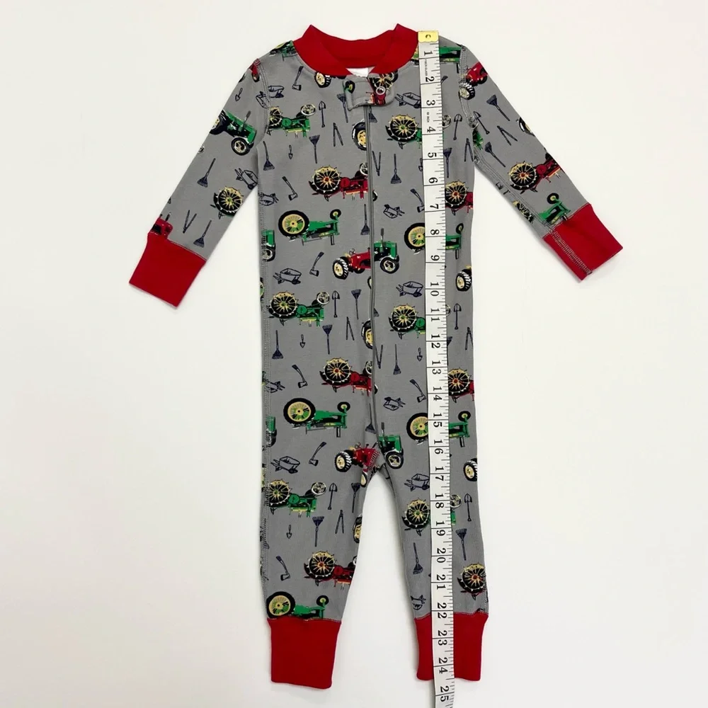 Hanna Andersson Farm Print Zip Sleeper 70 cm